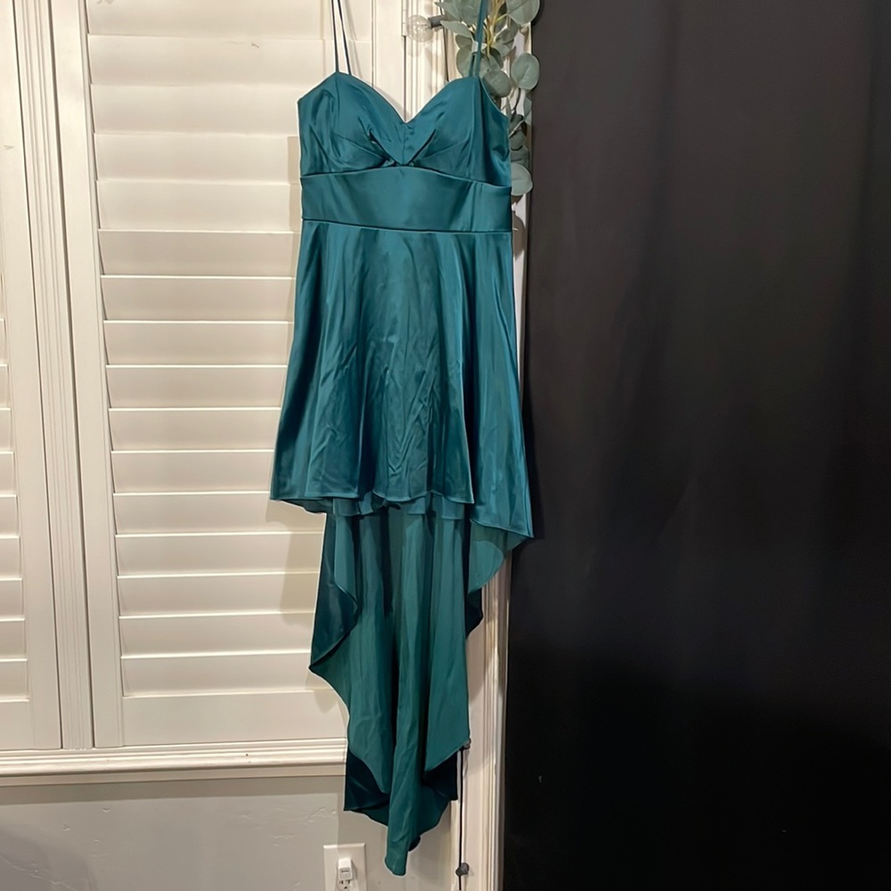 Emerald Green High Low Gown